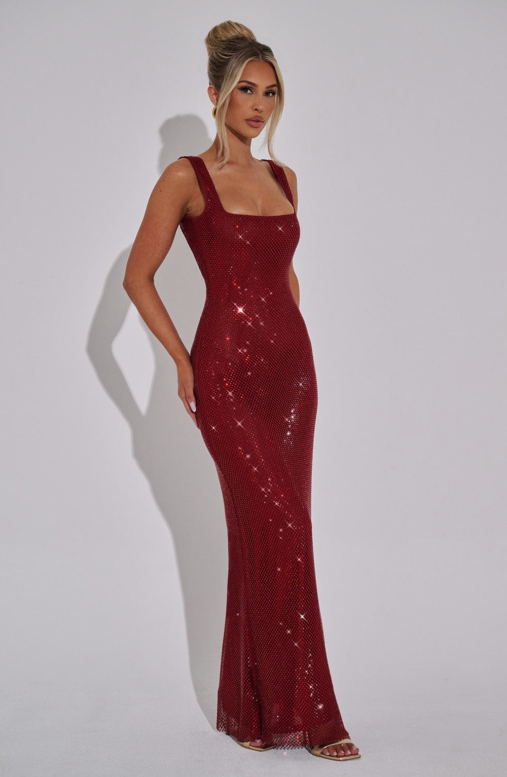 Melina™ | Vestido de malla con cristales