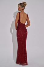 Melina™ | Vestido de malla con cristales