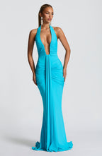 Artemis™ | Vestido premium con escote halter y drapeado escultural