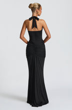 Artemis™ | Vestido premium con escote halter y drapeado escultural