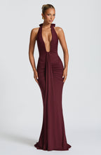 Artemis™ | Vestido premium con escote halter y drapeado escultural