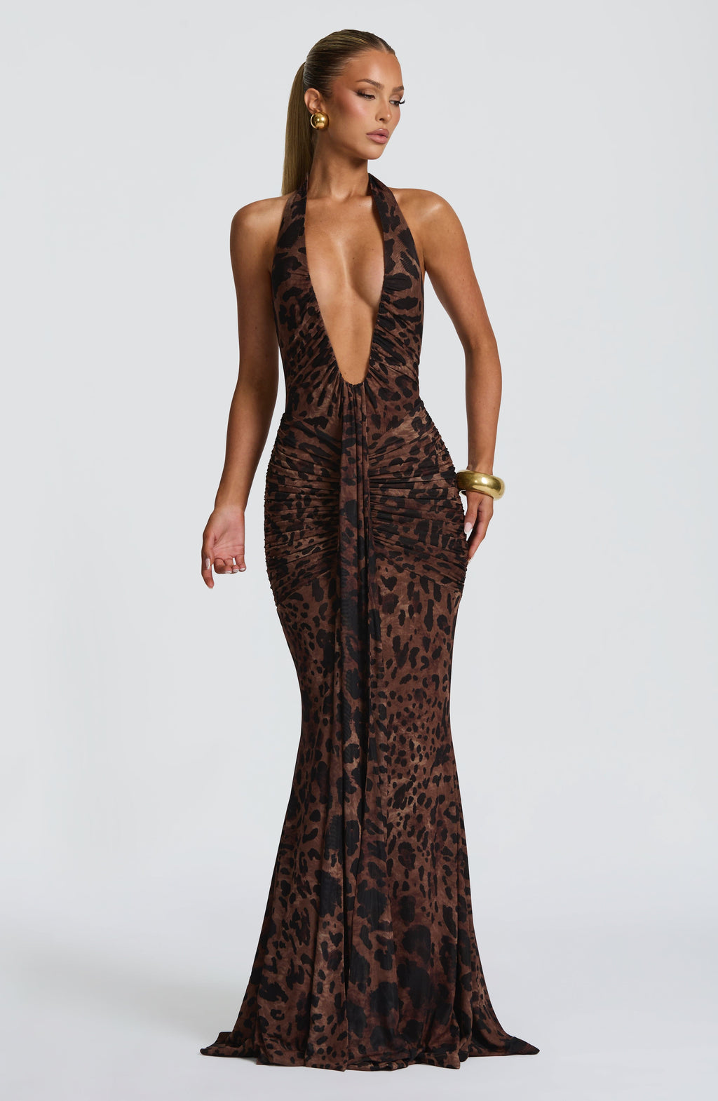 Artemis™ | Vestido premium con escote halter y drapeado escultural