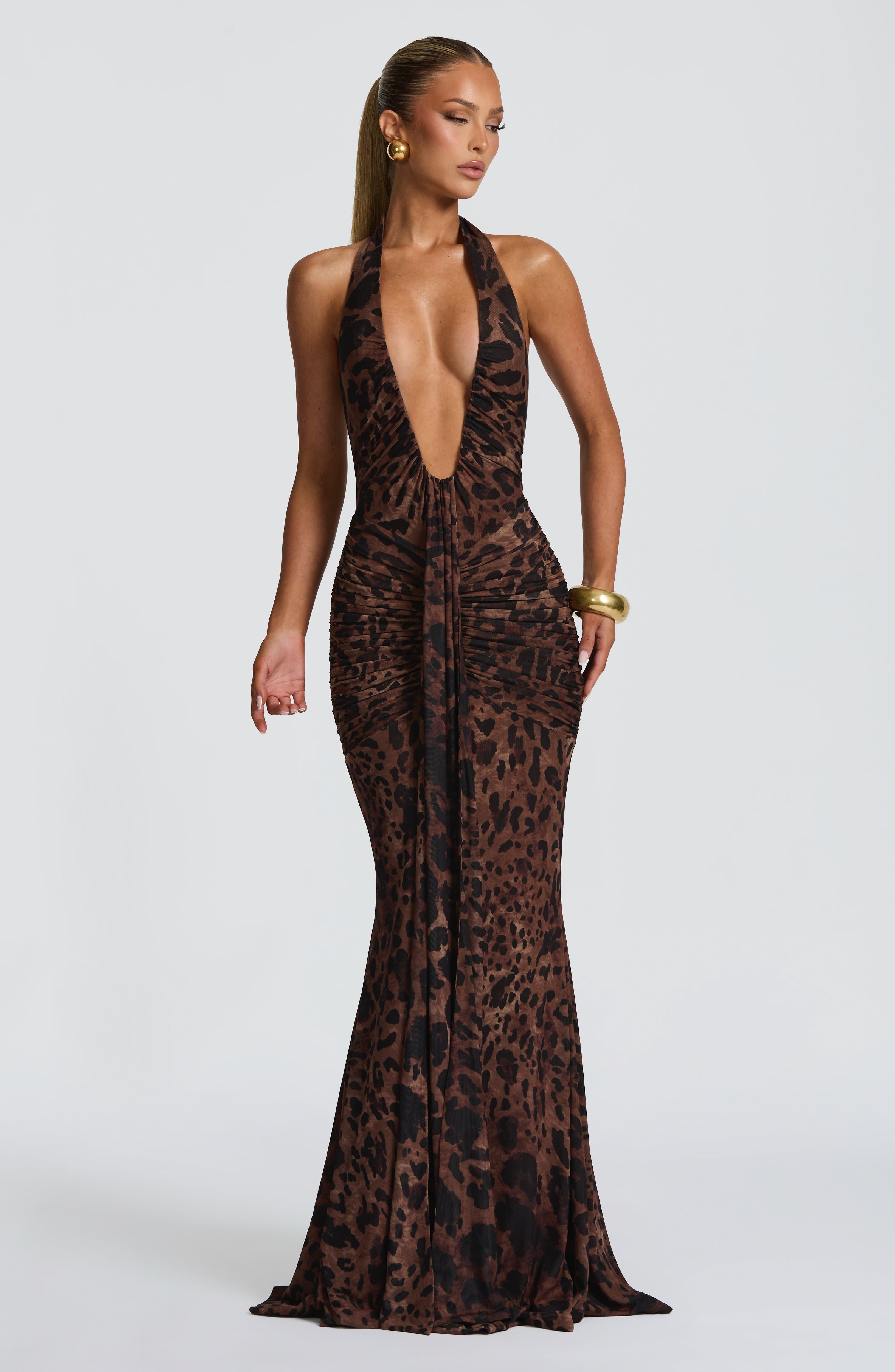 Artemis™ | Vestido premium con escote halter y drapeado escultural
