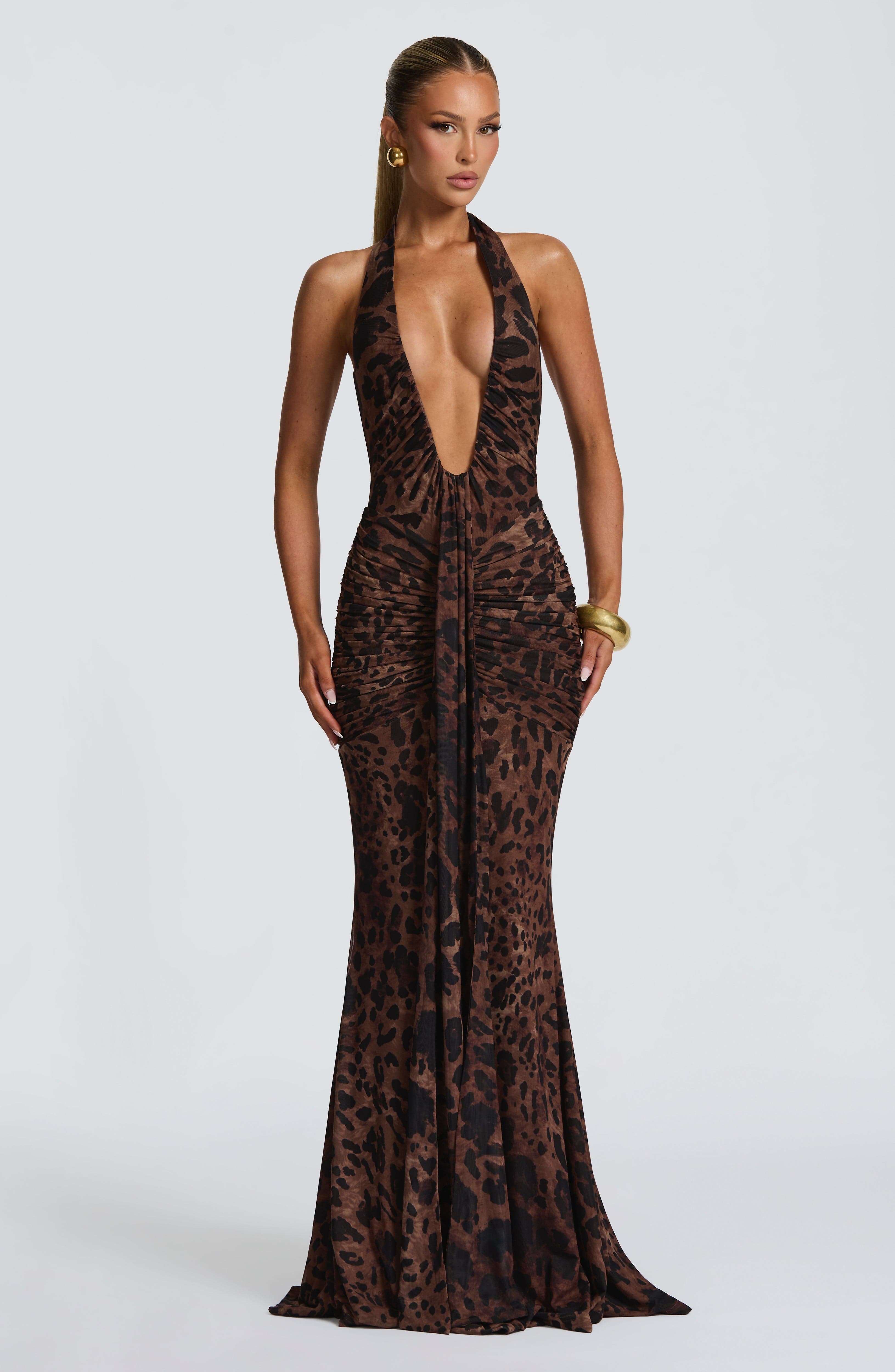 Artemis™ | Vestido premium con escote halter y drapeado escultural