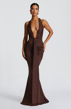 Artemis™ | Vestido premium con escote halter y drapeado escultural