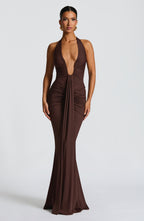 Artemis™ | Vestido premium con escote halter y drapeado escultural