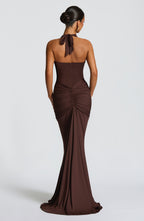 Artemis™ | Vestido premium con escote halter y drapeado escultural