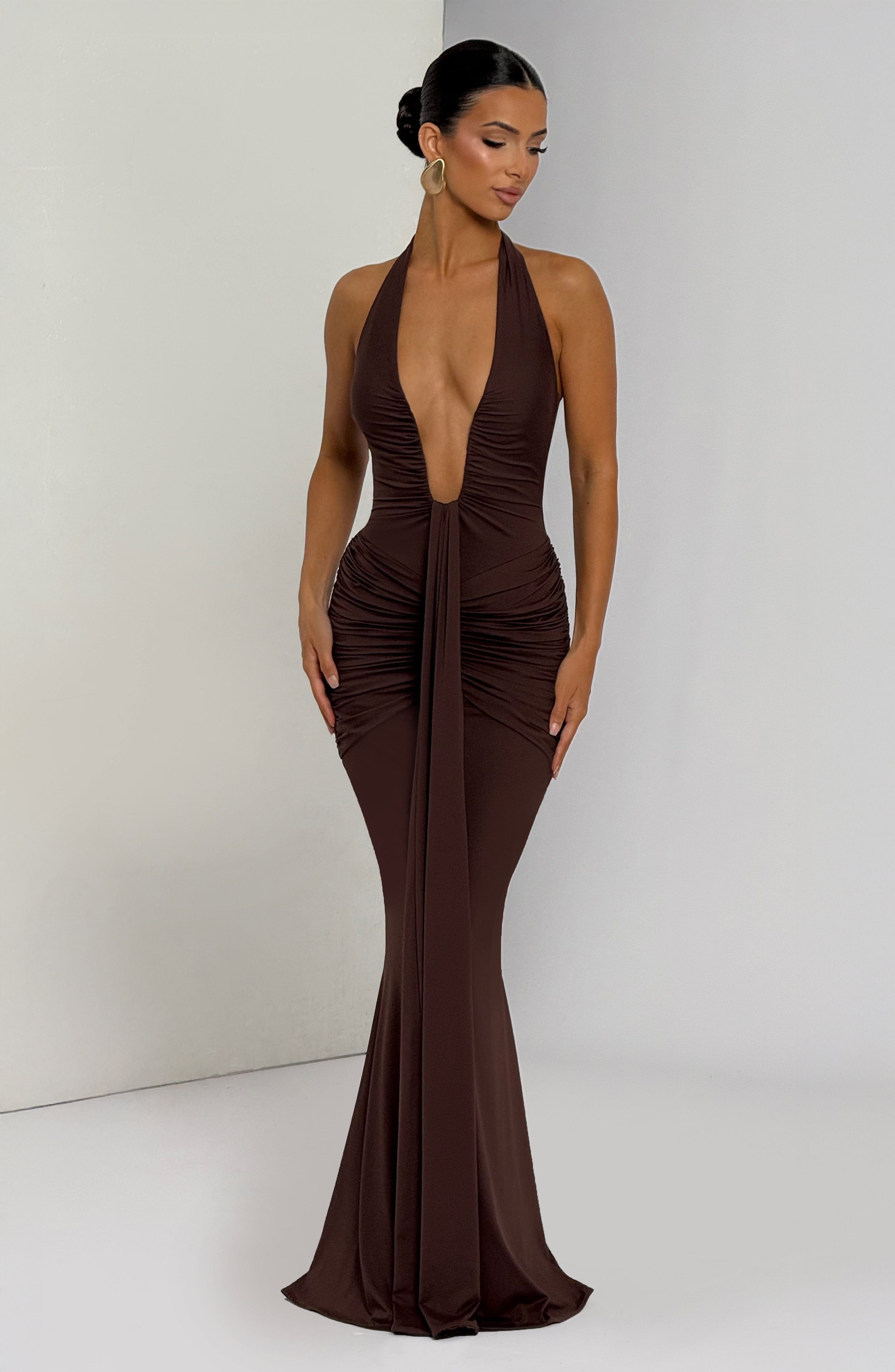 Artemis™ | Vestido premium con escote halter y drapeado escultural
