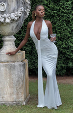 Artemis™ | Vestido premium con escote halter y drapeado escultural