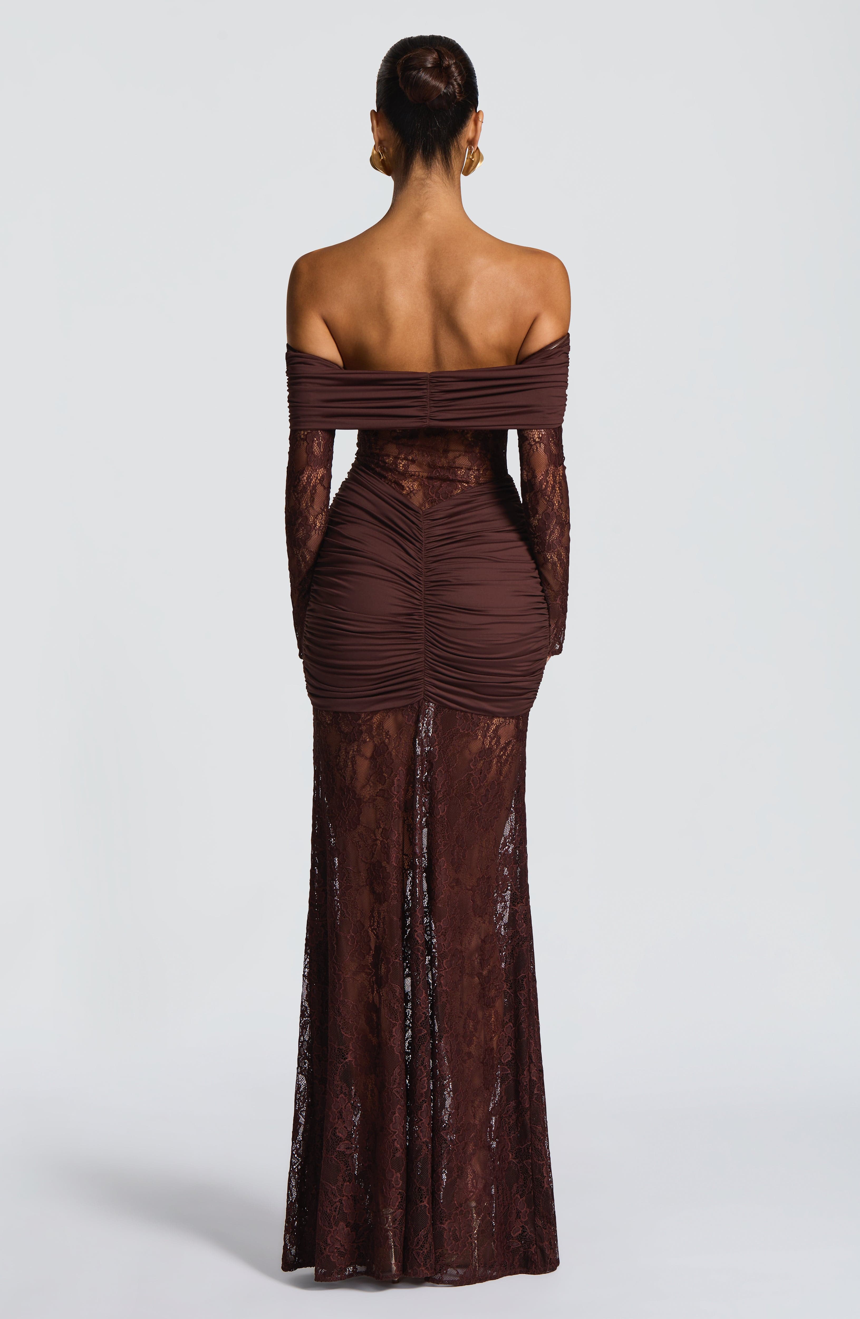 Ariadna™ | Vestido premium de encaje y frunces