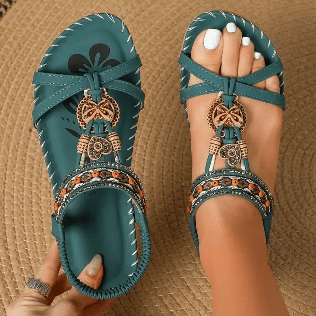 Tavinna - Sandalias ortopédicas acolchadas