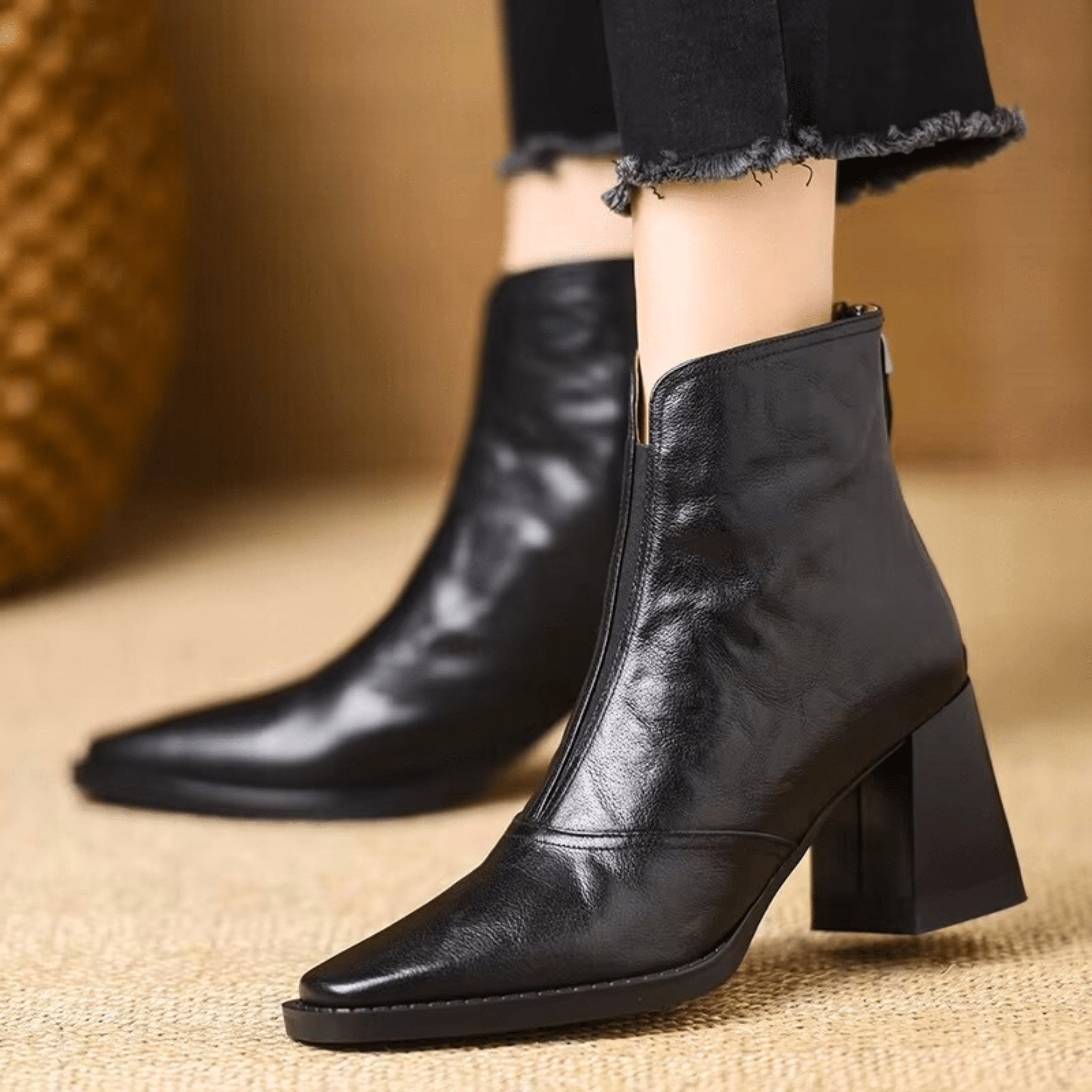 Sorella™ | Botines de lujo con tacón medio
