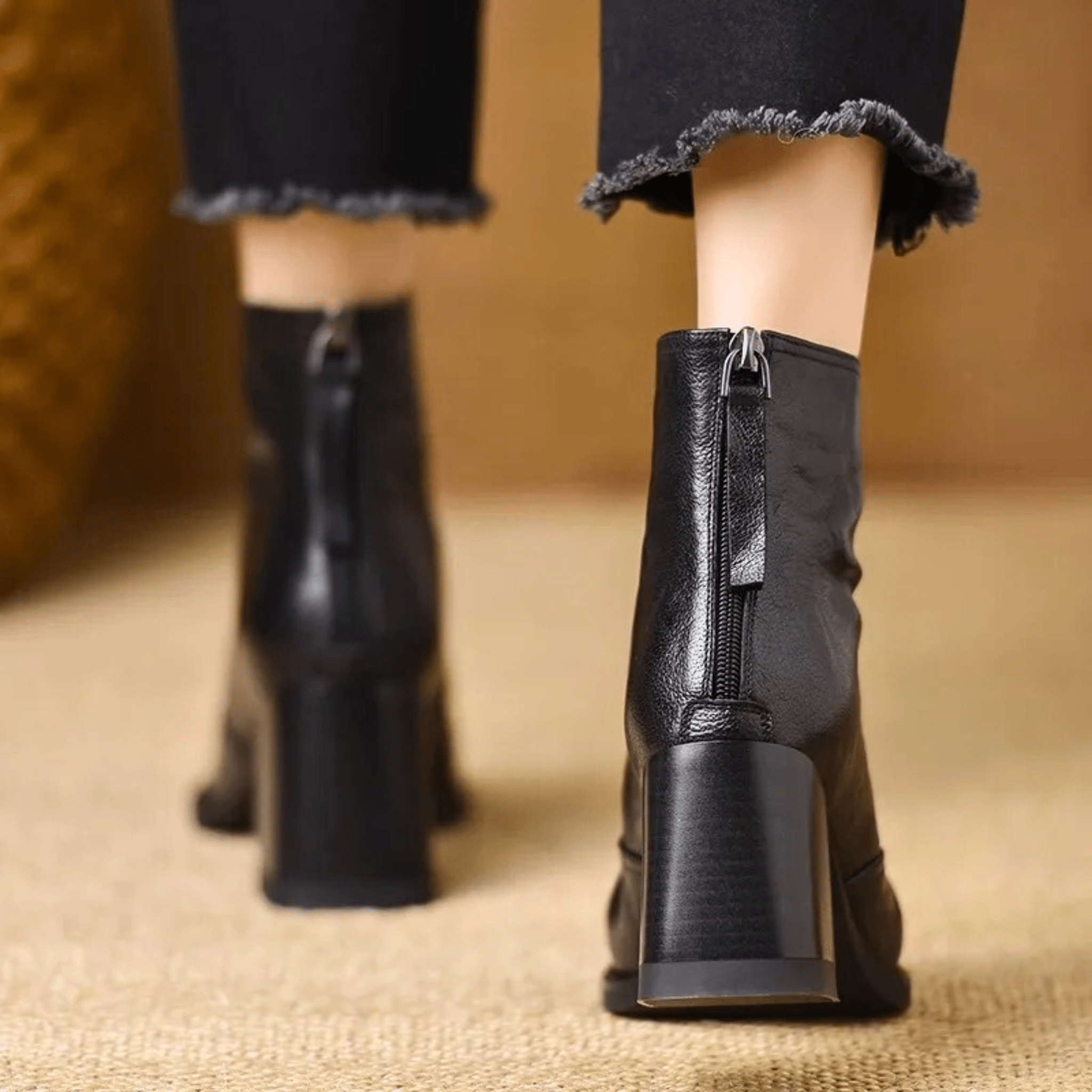 Sorella™ | Botines de lujo con tacón medio