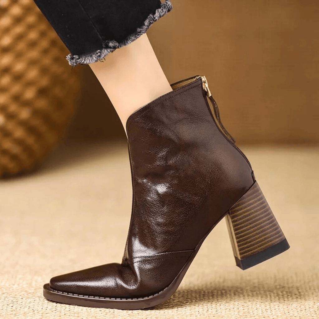 Sorella™ | Botines de lujo con tacón medio